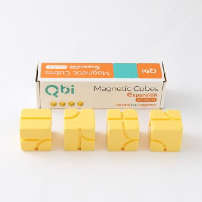Qbi 軽量ブロック4個セット(イエロー)