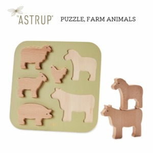 【アウトレット40%OFF】by ASTRUP 型はめパズル 農場の動物たち