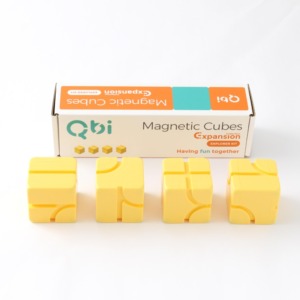 Qbi 軽量ブロック4個セット(イエロー)